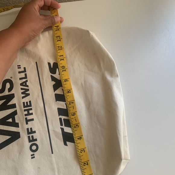 Vans White Tote Bag with Bold Logo.used in good condition. - Picture 3 of 7